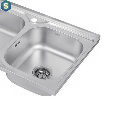 Кухонная мойка Kroner KRP Satin-5080Z (0,8 мм) CV022822, Satin