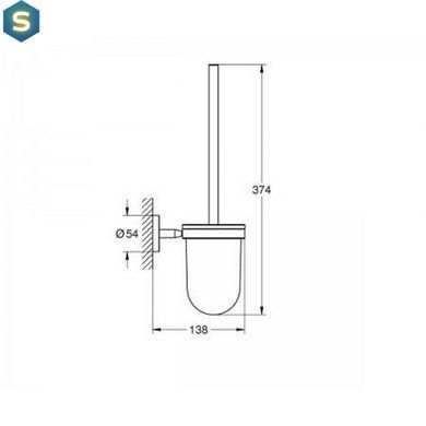 Туалетний йоржик Grohe Bau Cosmopolitan 40463001