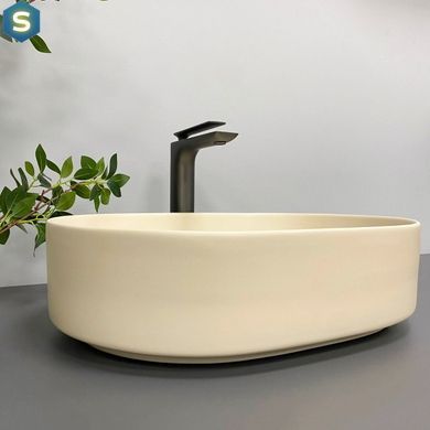Умивальник (раковина) VBI VERONA 50 BEIGE MATT накладний, Бежевий