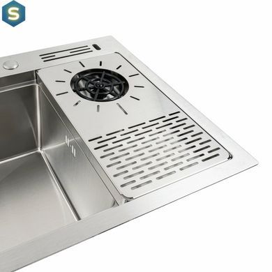 Кухонна мийка нержавійка 78x46 Platinum Handmade, Нержавіюча сталь