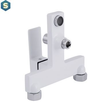 Змішувач для ванни Qtap Gemini (з душовим гарнітуром) QTGEM259CRW45683 Chrome/White, Білий