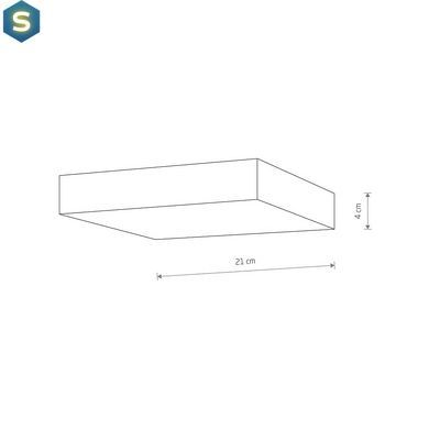 Потолочный светильник Nowodvorski 10435 Lid Square Led 1x35W 4000K 3150Lm IP20 Bl