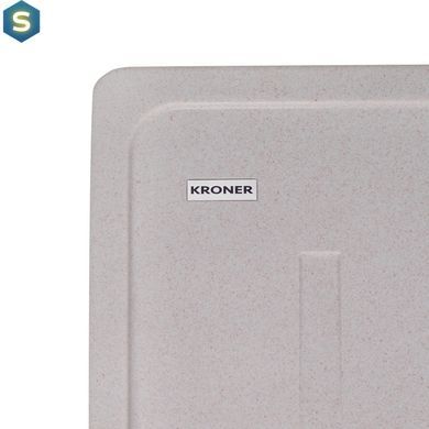 Кухонна мийка гранітна Kroner KRP Komposit COL-6243 CV031059, Береза