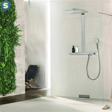 Душова система Hansgrohe Rainmaker Select Showerpipe 460 2jet з термостатом хром/білий 27109400