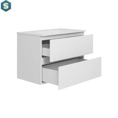Тумба підвісна Koller Pool біла з умивальником Trend 80cм 202280TR-0180, Білий