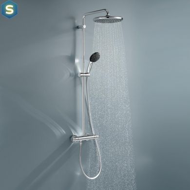 Душевая система термостатическая Grohe QuickFix Vitalio Comfort System 250 26677001, Хром