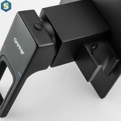 Набор гигиенического душа скрытого монтажа Gappo черный 1/8 G7217-6, Черный матовый