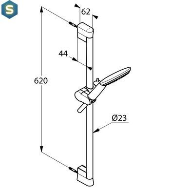 Душовий гарнітур Kludi Freshline 6783005-00, Хром