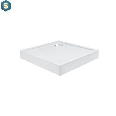 Набор: Qtap душевая кабина Presto CRM1088SP5 Pear 1970x800x800 мм + поддон Tern 308812C 80x80x12 см с сифоном, Хром, Универсальная, матовый