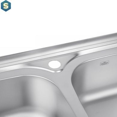 Кухонная мойка Kroner KRP Satin-5080Z (0,8 мм) CV022822, Satin