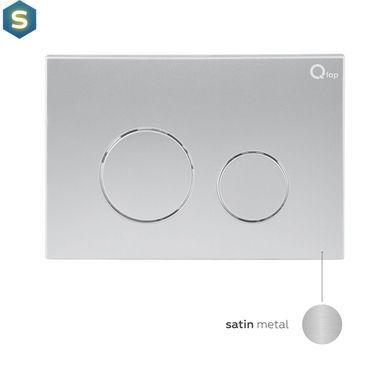 Клавіша змиву Qtap Nest QT0111M11111SAT, Хром матовий