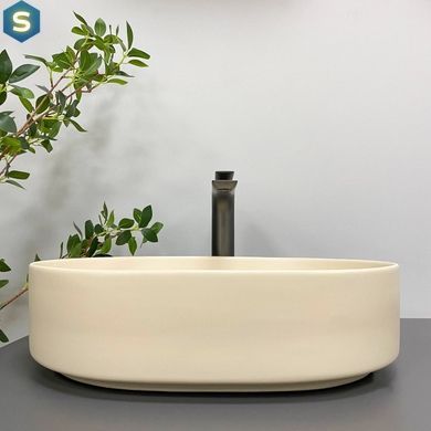 Умивальник (раковина) VBI VERONA 50 BEIGE MATT накладний, Бежевий