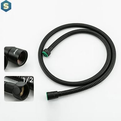Набор гигиенического душа скрытого монтажа Gappo черный 1/8 G7217-6, Черный матовый