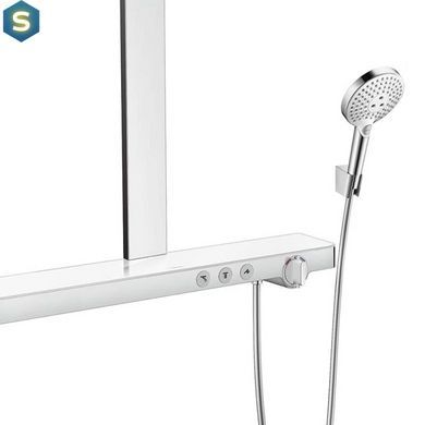 Душова система Hansgrohe Rainmaker Select Showerpipe 460 2jet з термостатом хром/білий 27109400