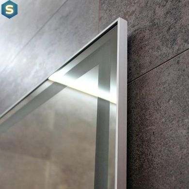 Зеркало Dusel DE-M0061S1 Silver 75x120 см сенсорное включение + подогрев, Каппучино