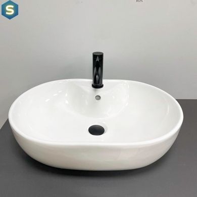 Умывальник VBI Liscia white накладний VBI-015505, Білий