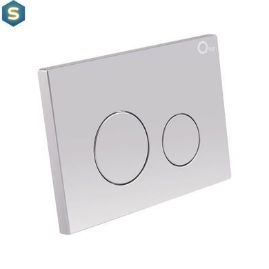 Клавіша змиву Qtap Nest QT0111M11111SAT, Хром матовий