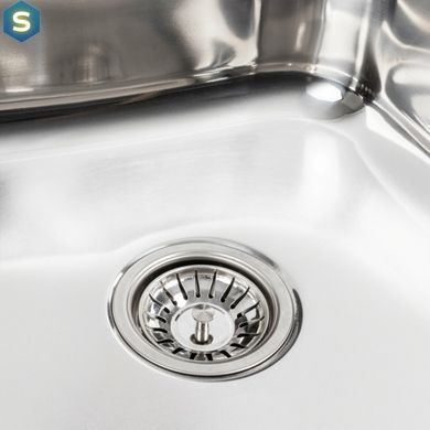 Кухонная мойка из нержавеющей стали Platinum полировка 6060 R (0,7/160 мм), Polish