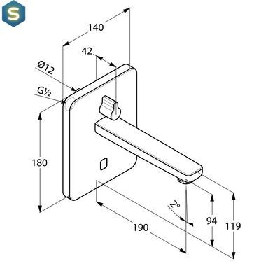 Змішувач для умивальника Kludi Zenta 3850005, Хром