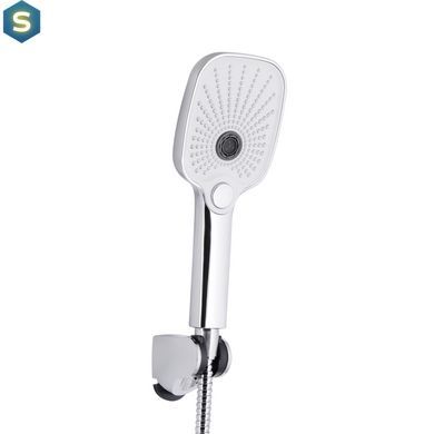 Змішувач для ванни Qtap Gemini (з душовим гарнітуром) QTGEM259CRW45683 Chrome/White, Білий