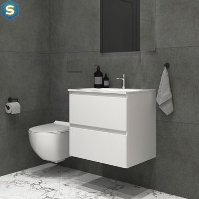 Тумба підвісна Koller Pool біла з умивальником Trend 80cм 202280TR-0180, Білий