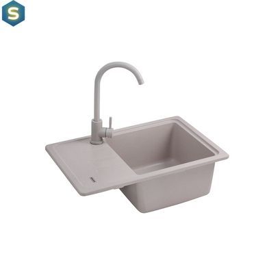 Кухонна мийка гранітна Kroner KRP Komposit COL-6243 CV031059, Береза