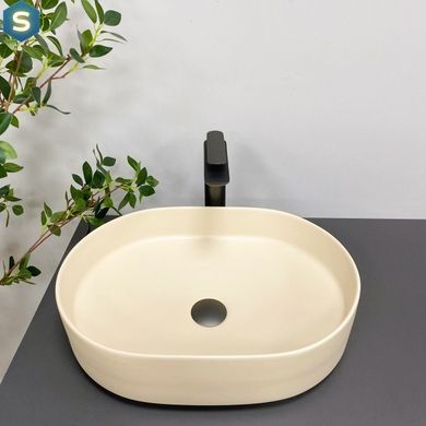 Умивальник (раковина) VBI VERONA 50 BEIGE MATT накладний, Бежевий