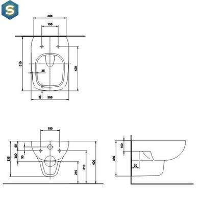 Унитаз подвесной Kolo Style Rimfree L23120000, Белый