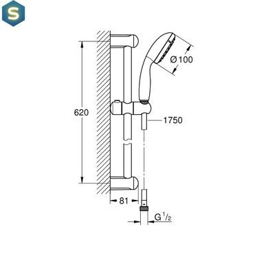 Душовий гарнітур Grohe Tempesta New 26162001