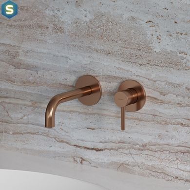 Змішувач для умивальника прихованого монтажу Omnires Y brushed copper Y1215HCPB, Золотий