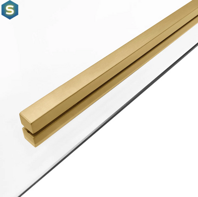 Угловая душевая кабина Rea Solar раздвижная 90x120 brushed gold REA-K9511, Золотой, прозрачный, золотой