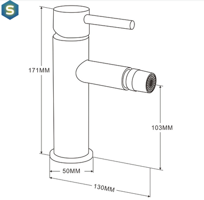 Змішувач для біде Mexen Elba White MEX-74120-20, Білий