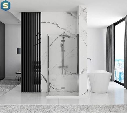 Душова кабіна Rea Molier 90x90 chrome REA-K8535 + REA-K8539, Хром, Універсальна, прозорий, хром