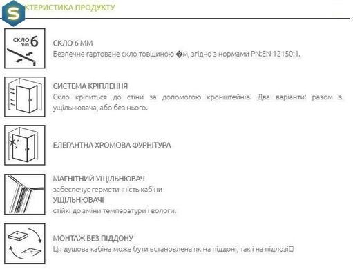 Душевая кабина Radaway Essenza Pro PDD 90Lx90Rx200 10095090-01-01L+10095090-01-01R