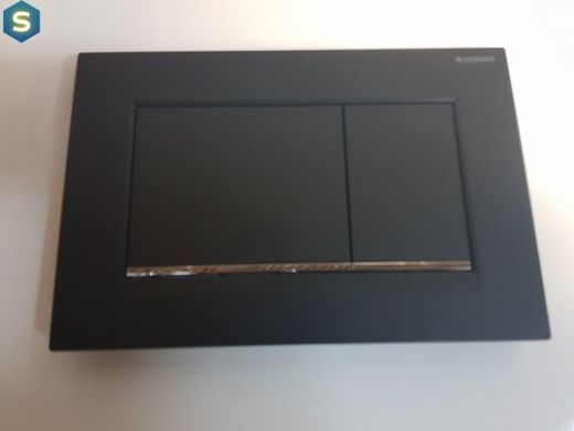 Клавиша смыва Geberit Sigma 30 черная матовая 115.883.14.1, Черный/золото