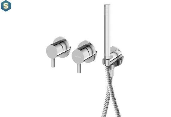 Душевая система Kohlman Axel 25 chrome + BOX скрытого монтажа KPL-QW260A25, Хром