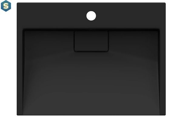 Умывальник Mexen Ava 50 black matt 1/O накладной подвесной MEX-23015071, Черный матовый