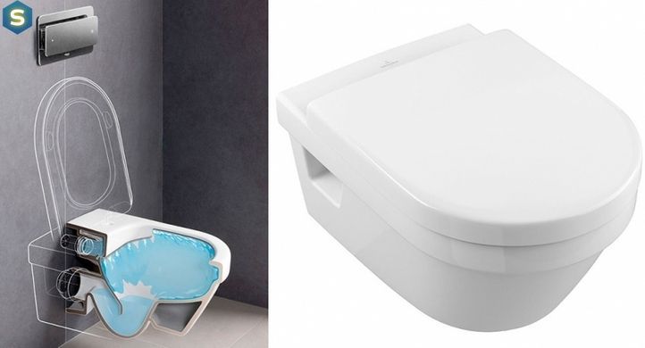Комплект инсталляция Villeroy&Boch Viconnect Pro 92214200 + унитаз Omnia Architectura 5684HR01 с сидением Soft Close, Белый