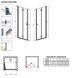 Душевая дверь Radaway Essenza New DWB 90 см 385076-01-01L