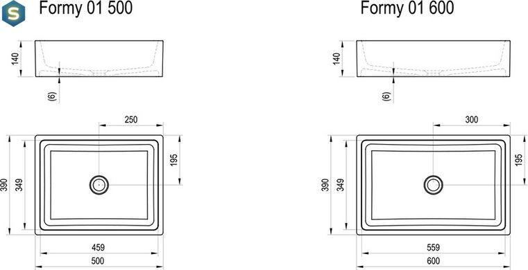 Умивальник Ravak ForMy 01 50x39 XJL01250000, Білий
