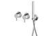 Душевая система Kohlman Axel 25 chrome + BOX скрытого монтажа KPL-QW260A25, Хром