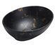 Умивальник Mexen Elza black marble matt накладний MEX-21014097, Черный матовый