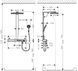 Душова система Hansgrohe Rainmaker Select Showerpipe 460 2jet з термостатом хром/білий 27109400