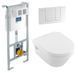 Комплект инсталляция Villeroy&Boch Viconnect Pro 92214200 + унитаз Omnia Architectura 5684HR01 с сидением Soft Close, Белый