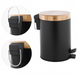 Кошик для сміття Yoka Bin Black Bamboo 3л. для ванної кімнати CH.BIN-BLK, Черный матовый