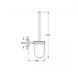 Туалетний йоржик Grohe Bau Cosmopolitan 40463001