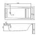 Ванна акриловая Cersanit Virgo 150x75 S301-048 + ножки