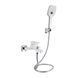 Змішувач для ванни Qtap Gemini (з душовим гарнітуром) QTGEM259CRW45683 Chrome/White, Білий