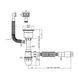 Сифон для кухонної мийки Kroner KRP Siphon - 021 3 1/2"- 50/40 мм CV026282, Графит