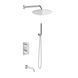 Душева система Kohlman Experience 25 chrome з термостатом + BOX прихованого монтажу KPL-QW433ER25, Хром